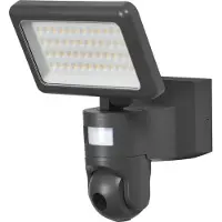 Osram SMART+ WiFi LED-ulkokamera FLOOD, grafiitti, anturi IP44 himmennettävä, Alumiini/harmaa/sinkki, Alumiini, Moderni, seinäkohdevalaisin