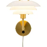 Dyberg Larsen - DL20 Seinävalaisin 20 cm Opaali/Messinki