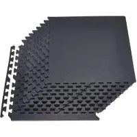 Vevor -palapeliharjoitusmatto, 12 kpl kuntoiluvälinemattoja, 610 x 610 x 14 mm, tiheä EVA-vaahtomuovista valmistettu kuntosalimattosetti, lukittuvat pehmeät kumilaatat, suojaava lattiapehmuste kotiin,