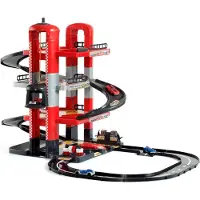 MOLTO 4 Floors With Tracks And 2 Metal Cars Autotalli