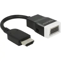 DeLOCK VGA – VGA + 3.5mm -adapteri, Musta/Valkoinen