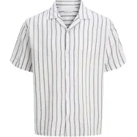 Jack & Jones Paita 'JJELiam' harmaa / valkoinen