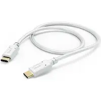 Hama USB-C -kaapeli, 60 W, 1,5 m, valkoinen