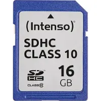 Intenso 16 Gt SDHC Class 10 -muistikortti, musta