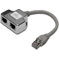 Digitus CAT 5E PATCH CABLE ADAPTER, 2X CAT 5E, SHIELDED (DN-93904)