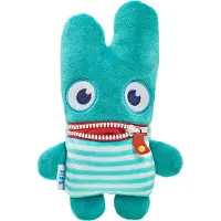 Schmidt Spiele Worry Eater Fips plush toy, 23 cm, turquoise and cream, 42357