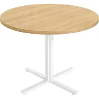 Vasagle Ruokapöytä, KDT082W01, 80 cm syvyys x 74,8 cm korkeus, Kultainen Tammipuu