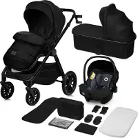 Lionelo Layla 3-in-1 Yhdistelmävaunut, Black Onyx
