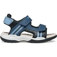 Geox Borealis - Denim - Musta Nahkasandaalit