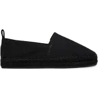 Calvin Klein Oblique Espadrille Canvas - Black - 40