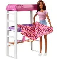 Mattel -nukke- ja huonekalusetti parvisnky muuntavilla kerrossngyill