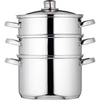 Kitchencraft Three Tier Höyrykeitin 22 cm, 3 kerrosta