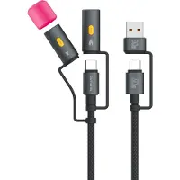 4smarts 541060, 1 m, USB C, USB C, USB 2.0, 0,48 Gbit/s, musta, Harmaa