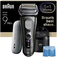 Braun Series 9 Pro+ 9675cc märkä- ja kuiva-ajoon -parranajokone, grafiitti