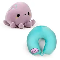 Puckator Swapseazzz Adoracorns Unicorn 2-In-1 Plush Travel Pillow & Toy - Multi/patterned - ONE SIZE