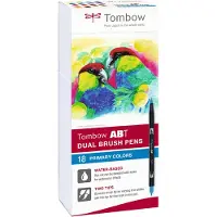 Tombow ABT Dual Brush Pen 18-setti Primary