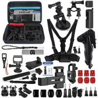 Puluz Set of 43 accessories for sports cameras (including Osmo Action 5 Pro, Ace Pro 2) PKT47