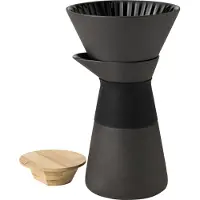 Stelton Theo kahvipannu suodattimella, musta