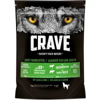 Crave 6x1kg Adult Dog Lamb & Beef koiranruoka