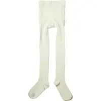 Joha Villa Rib Sukkahousut Offwhite Offwhite-110 cm Valkoinen 110 cm Pojat, Tytöt