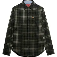Superdry for man. M4011047A Lumberjack green shirt (XXL), Casual, Cotton, Long sleeve
