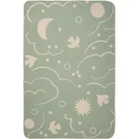 Ferm Living Skye Viltti 80x120 Cm Tea Green - Huovat & Peitteet Puuvilla Parchment - 1104273045