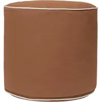 Ferm Living Ottomaani - 40x34 cm - Tumma aalto - Tan - - OneSize - Ottomaanit