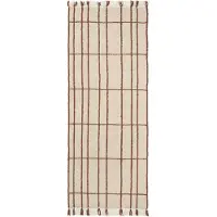 Ferm Living Sen matto Parchment-chestnut, 80x200 cm
