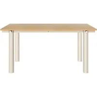 Ferm Living Atura ruokapöytä Light cashmere-tammiviilu, 90x160 cm