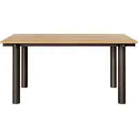 Ferm Living Atura Ruokapöytä 90x160 Cm Dark Chocolate / viilu - Ruokapöydät & Baaripöydät Teräs Tammi - 1104273620