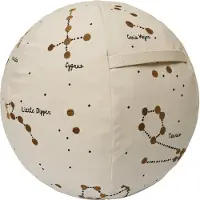 Ferm Living Ottomaani - 50 cm - Tähtikuvio - Värjäämätön - - OneSize - Ottomaanit