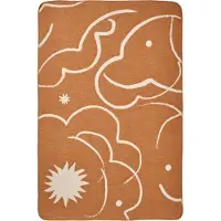 Ferm Living Skye Viltti 80x120 Cm Sienna - Huovat & Peitteet Puuvilla Parchment - 1104273046