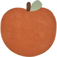Ferm Living Apple tuftattu matto Brown Clay, 110x110 cm