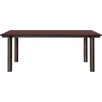 Ferm Living Atura ruokapöytä Dark chocolate-burgundy, 90x200 cm