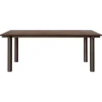 Ferm Living Atura ruokapöytä Dark chocolate-mörkätty tammi, 90x200 cm