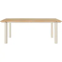 Ferm Living Atura ruokapöytä Light cashmere-tammiviilu, 90x200 cm