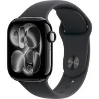 Apple Watch Series 11 GPS 42 mm peilimusta alumiini, musta urheiluranneke - M/L