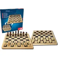 Noris DEvi LOVEuxe Wooden - Chess & Checkers