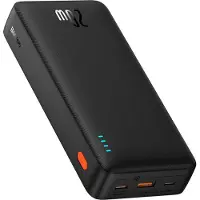 Baseus Power Bank Airpow, C+U, 20W, 20000 mAh, with Simple Series Type-C 0,50m cable, Black (P10022804113-00)