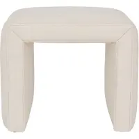 Urban Nature Culture Pouf Lyne Off White - White - H 38CM