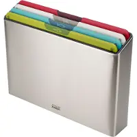 Joseph Joseph -leikkuulauta FOLIO ICON 60226 34 x 24 cm, 4 kpl sarja, muovi/ruostumaton teräs