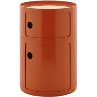 Kartell Componibili big -säilytyskaluste 2-osainen oranssi