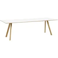 HAY Cph30 Pöytä 90x250 Cm Vesipohjaisella Lakalla Käsitelty Tammi/ - Ruokapöydät & Baaripöydät Laminaatti Valkoinen - AE827-A538-AR10