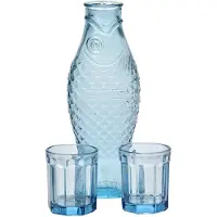 Serax Set Carafe + 2 Glasses M Green Fish&Fish - Blue - 85 CL