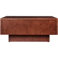 Ferm Living Burl storage sohvapöytä 70x70 cm Dark stained burl