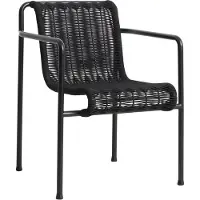 HAY Palissade Cord Dining käsinojatuoli Anthracite