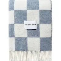 Maison Deux Checkerboard Blanket - White - 130X 200CM