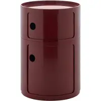 Kartell Componibili big -säilytyskaluste 2-osainen burgundy