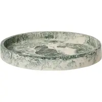 Ferm Living Mist koristealusta Ø20 cm Emerald-off-white