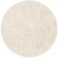 Westwing "Jane" laskostettu viskoosimatto, norsunluunvärinen 150 x 150 – elegantti, käsinkudottu kiilto